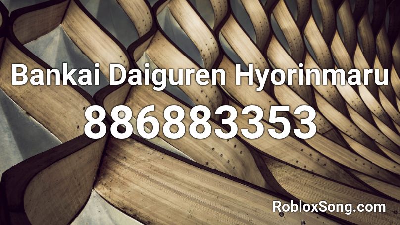 Bankai Daiguren Hyorinmaru Roblox ID