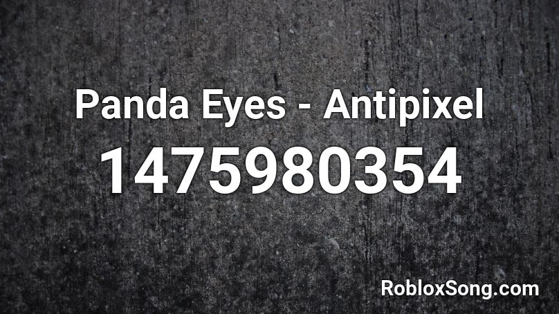 Panda Eyes - Antipixel Roblox ID
