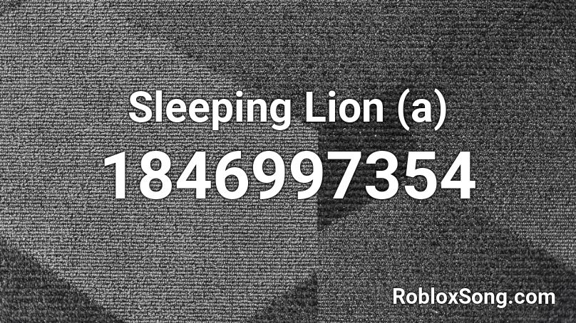 Sleeping Lion (a) Roblox ID