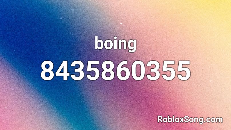 boing Roblox ID