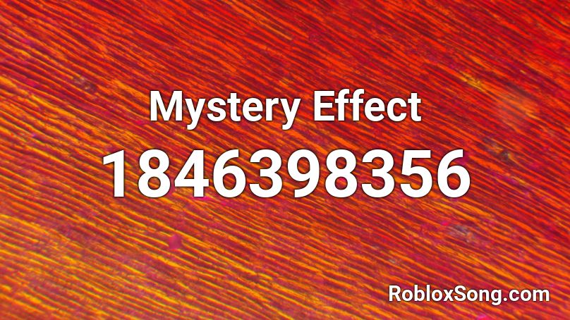 Mystery Effect Roblox ID