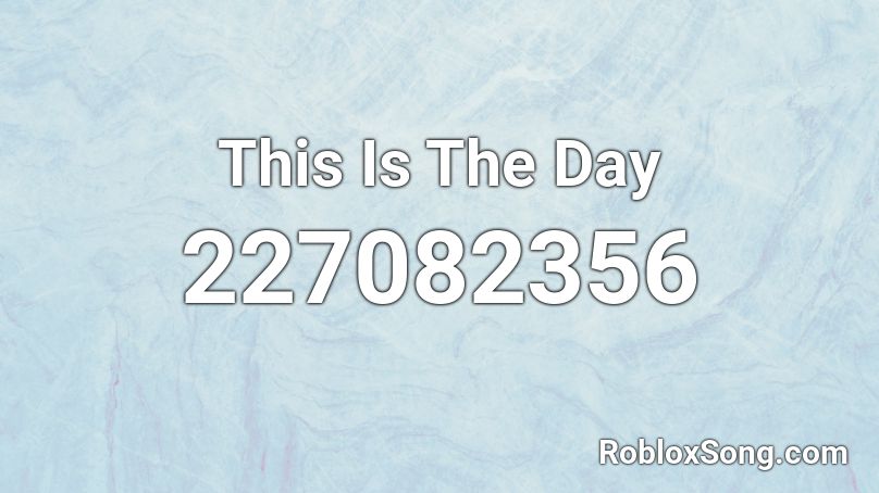 This Is The Day Roblox Id Roblox Music Codes - the fox wedding roblox id