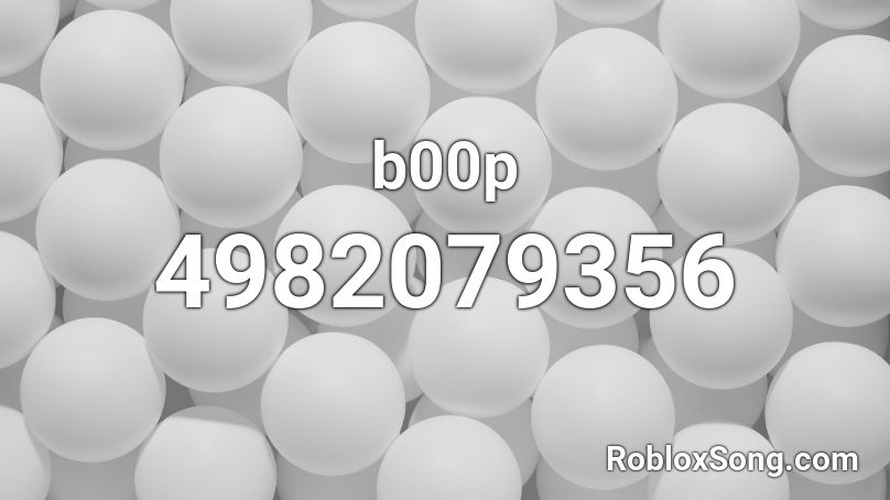 b00p Roblox ID