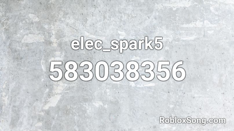 elec_spark5 Roblox ID