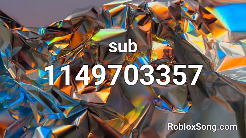 sub Roblox ID