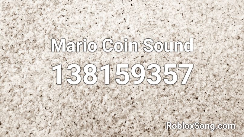 Mario Coin Sound Roblox ID