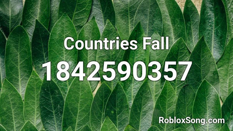 Countries Fall Roblox ID