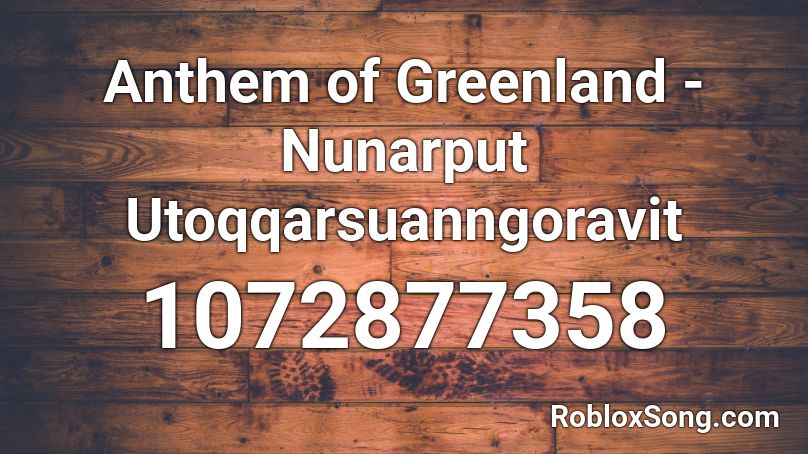 greenland anthem nunarput