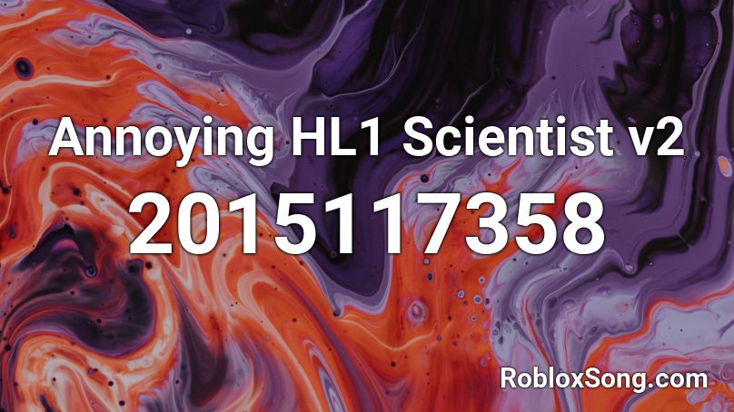 Annoying HL1 Scientist v2 Roblox ID