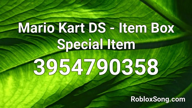 Mario Kart DS - Item Box Special Item Roblox ID
