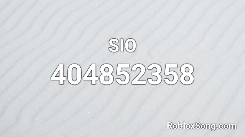 SIO Roblox ID