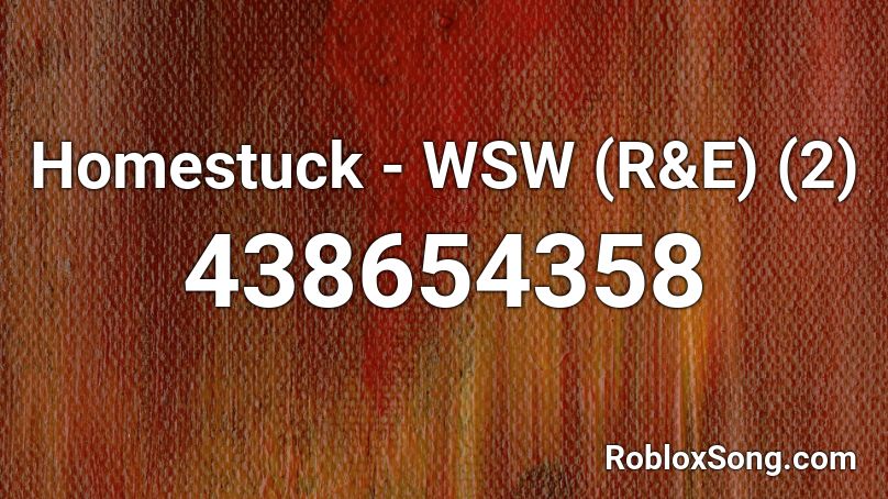 Homestuck - WSW (R&E) (2) Roblox ID