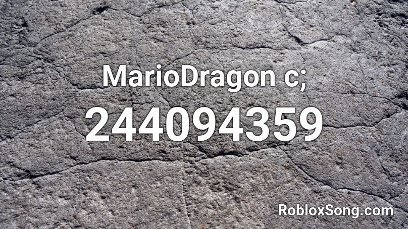 MarioDragon c; Roblox ID