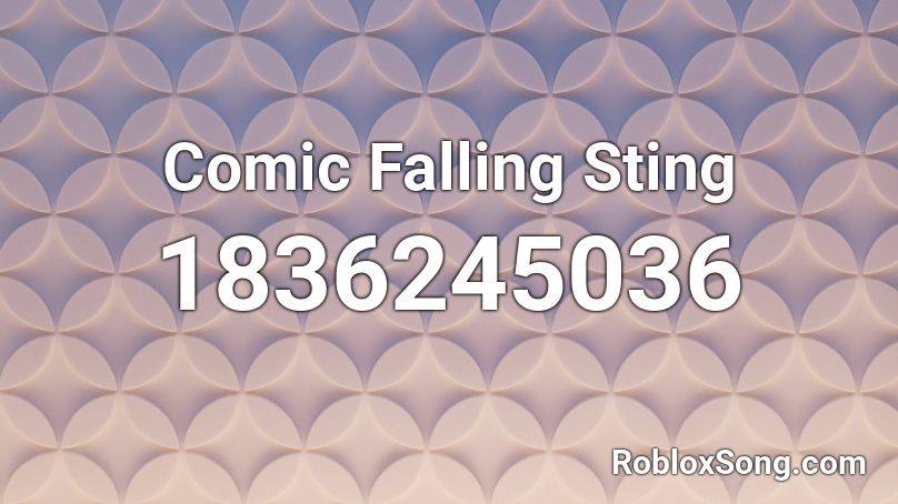 Comic Falling Sting Roblox ID