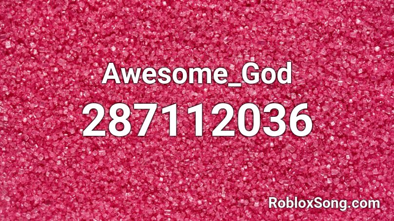 Awesome_God Roblox ID