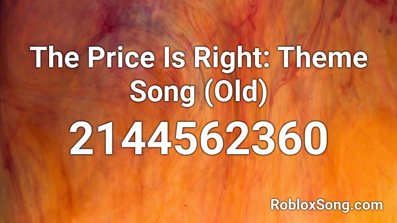 The Price Is Right: Theme Song (Old) Roblox ID