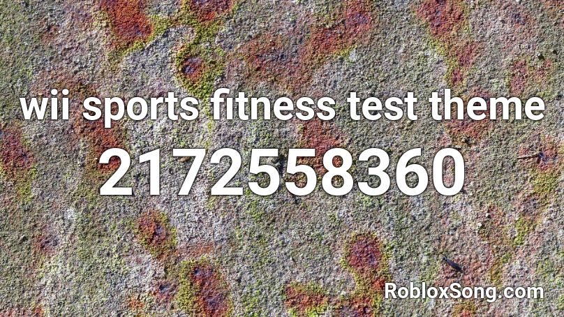 wii sports fitness test theme Roblox ID