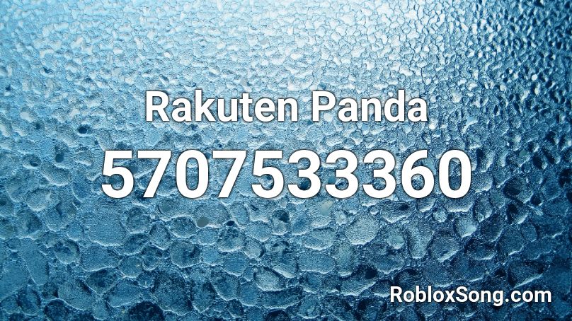 Rakuten Panda  Roblox ID