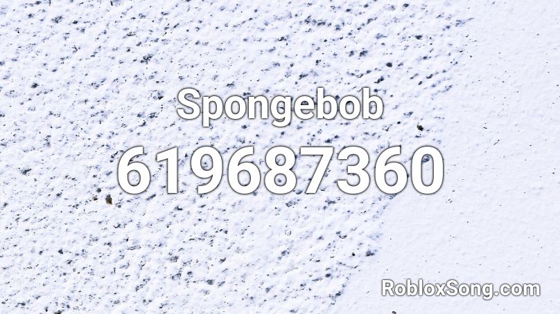 Spongebob Roblox ID