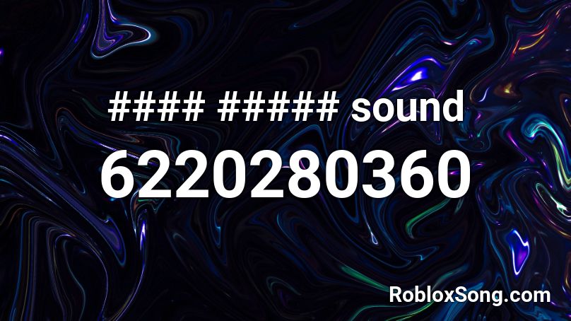 #### ##### sound Roblox ID