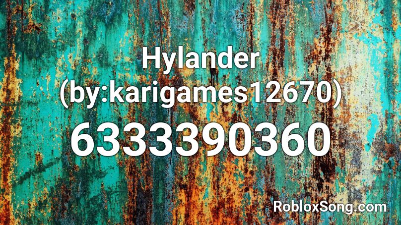 Hylander (by:karigames12670) Roblox ID