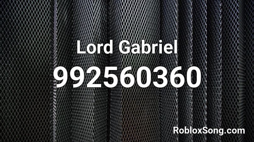 Lord Gabriel Roblox ID