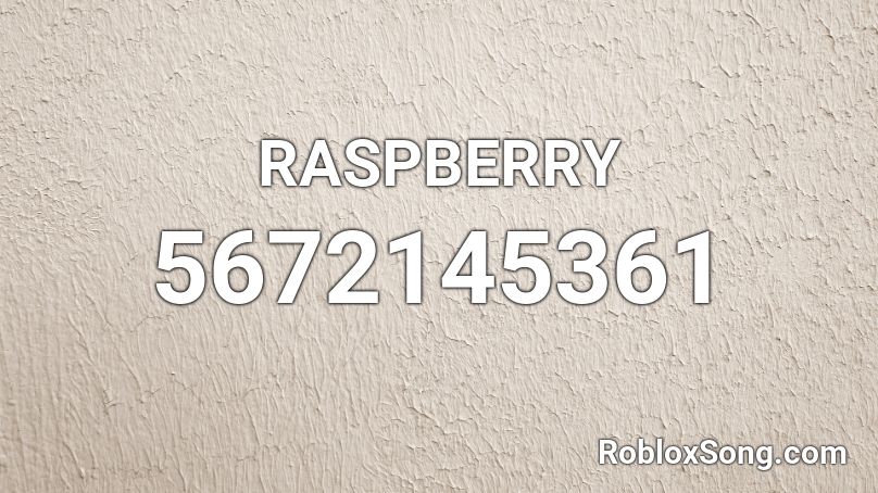 RASPBERRY Roblox ID