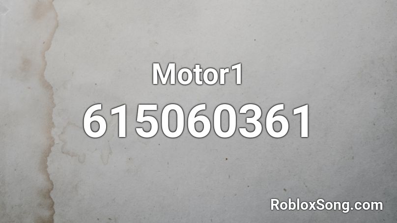 Motor1 Roblox ID