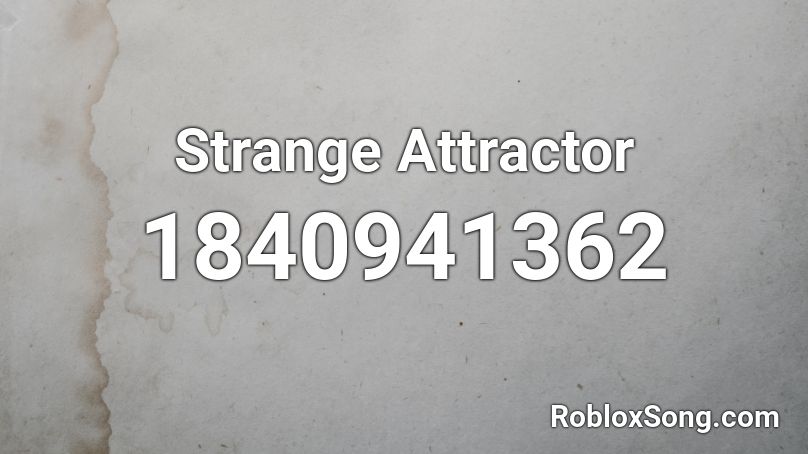 Strange Attractor Roblox ID