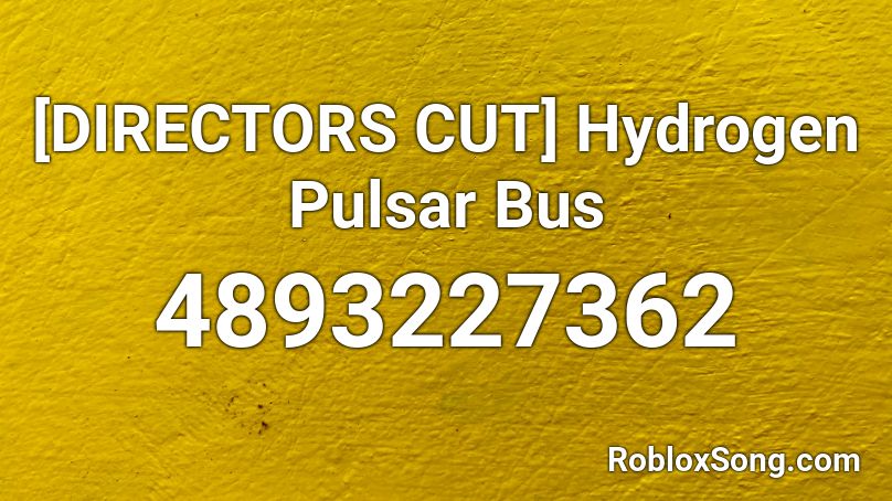 [Ibus in way] Hydrogen Pulsar Bus Roblox ID