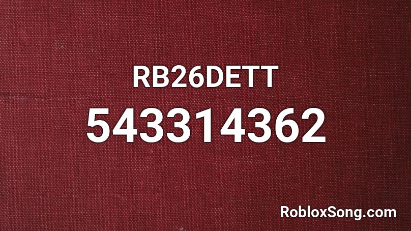 RB26DETT Roblox ID