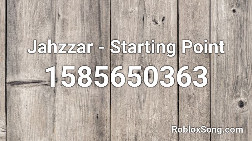 Jahzzar - Starting Point Roblox ID