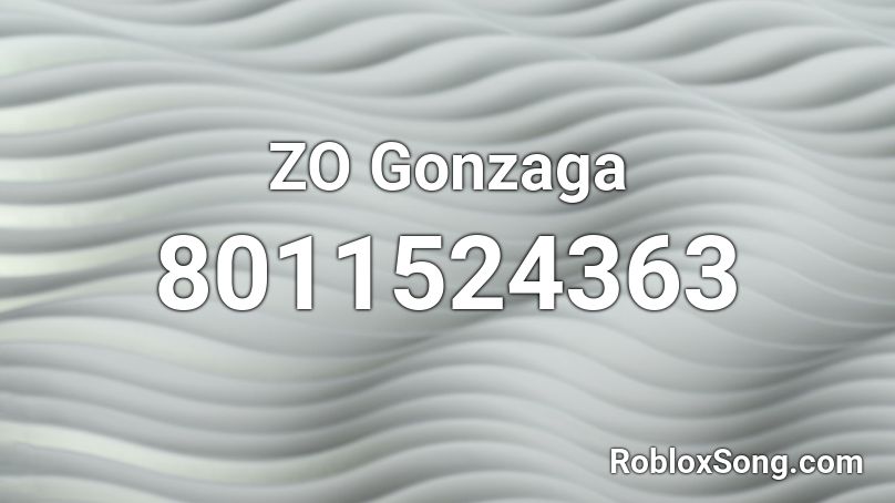 ZO Gonzaga Roblox ID