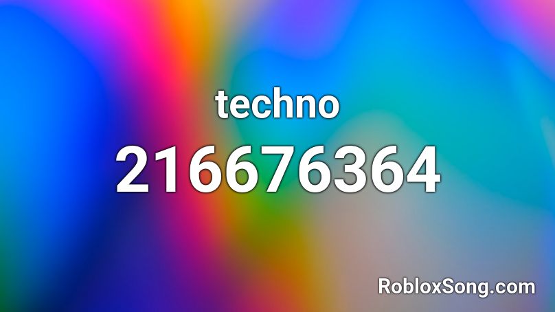 techno Roblox ID