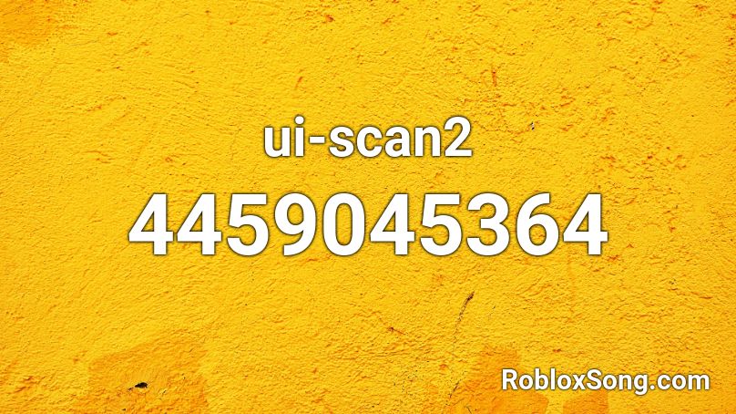 ui-scan2 Roblox ID