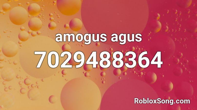 amogus agus Roblox ID