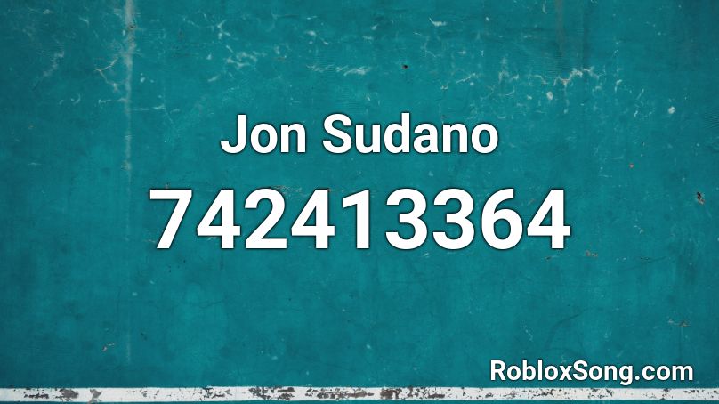 Jon Sudano Roblox ID