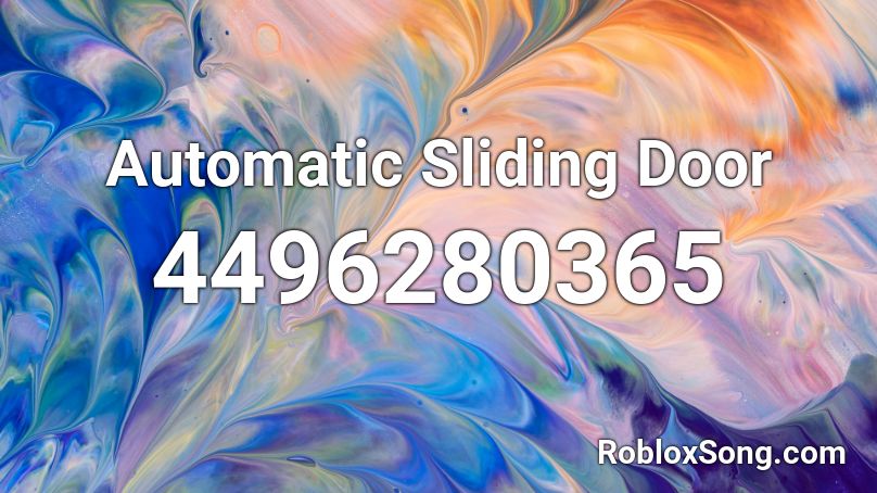 Automatic Sliding Door Roblox ID