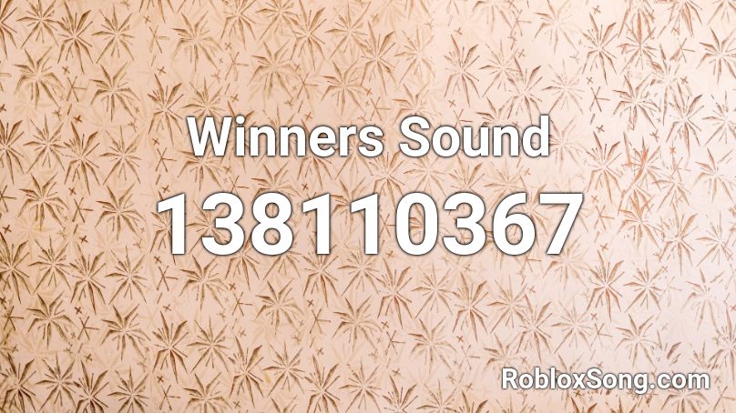 Winners Sound Roblox ID
