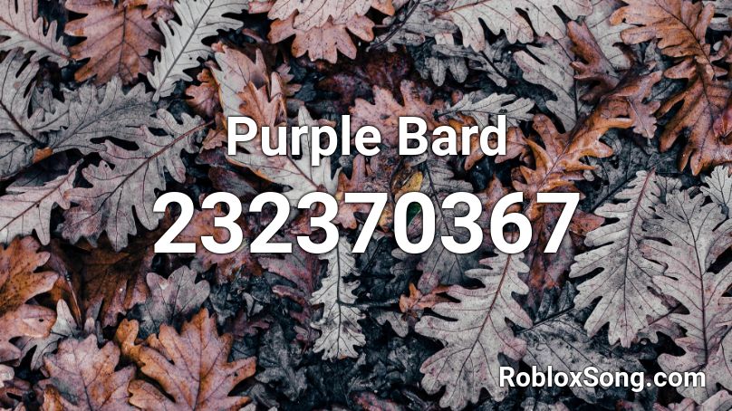 Purple Bard Roblox ID