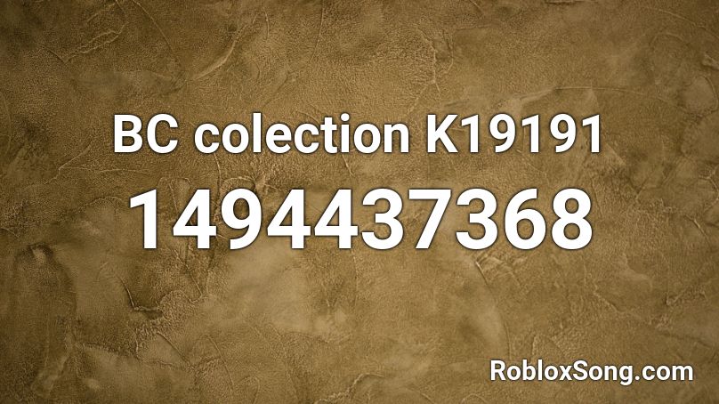 BC colection K19191 Roblox ID