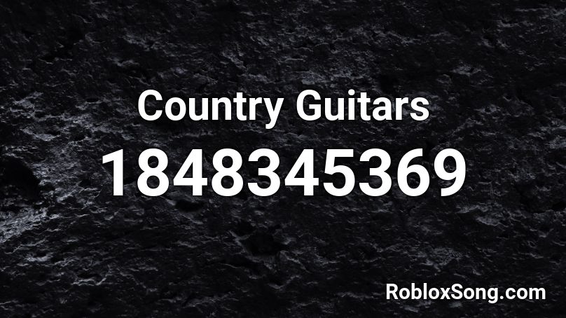 Country Guitars Roblox ID