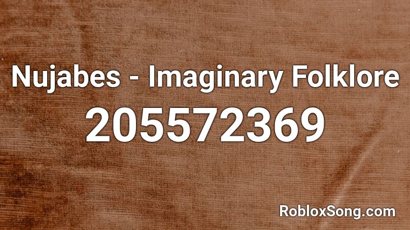 Nujabes - Imaginary Folklore Roblox ID