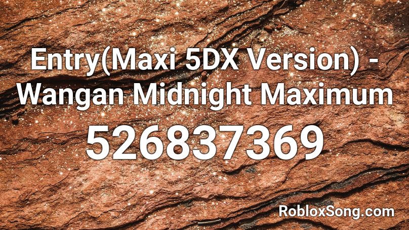 Entry(Maxi 5DX Version) - Wangan Midnight Maximum  Roblox ID
