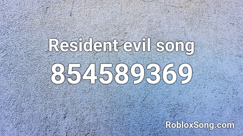 Resident evil song Roblox ID