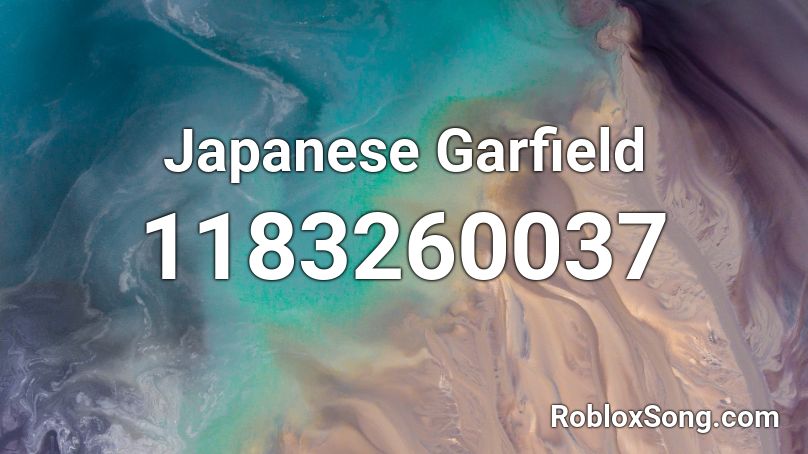 Japanese Garfield Roblox ID