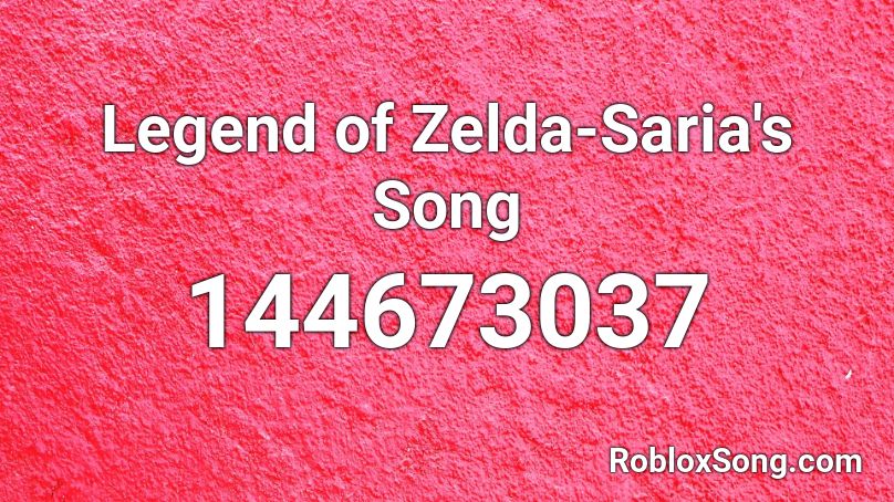 Legend of Zelda-Saria's Song Roblox ID