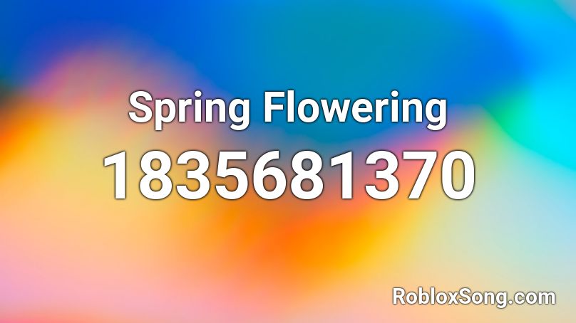 Spring Flowering Roblox ID