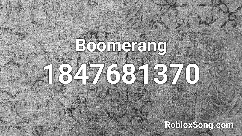 Boomerang Roblox ID