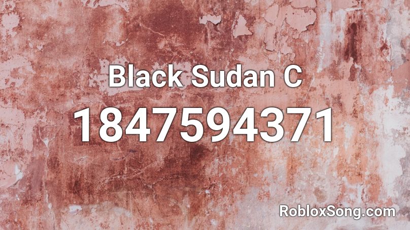 Black Sudan C Roblox ID